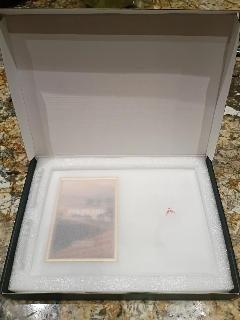 PIKPEOD 25th Anniversary Crystal Glass 4x6 Photo Frame Gift